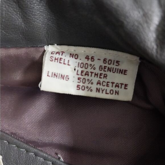 VINTAGE ADAM SPENCER! DOVE GRAY GENUINE LEATHER TAILORED DRESS JACKET! SZ 46R - Picture 8 of 10